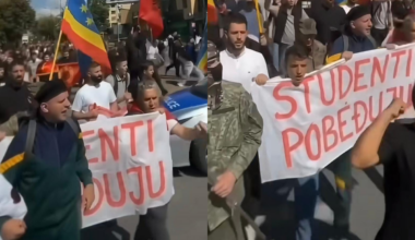 TRANSPARENT OVK ZAMENILI SA „STUDENTI POBEĐUJU“: TikTokom kruži lažni snimak sa protesta podrške Tačiju uz poruku „glas za studente je odricanje od Srbije“! (VIDEO)
