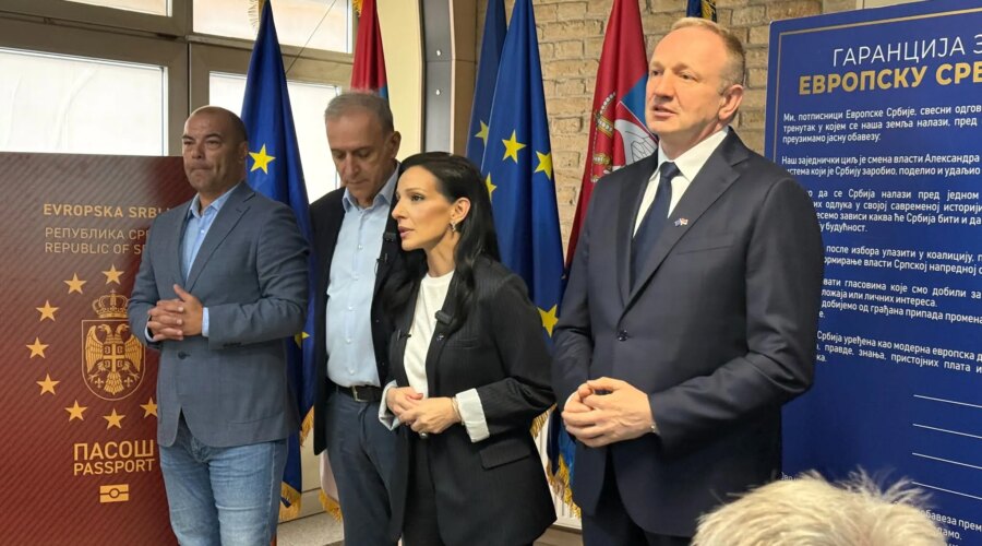 Tepić, Ponoš, Đilas i Ješić potpisali Garanciju za Evropsku Srbiju