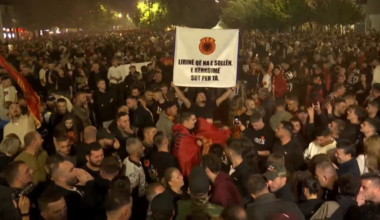 U Prištini i sinoć održan protest zbog presude bivšim vođama tzv. OVK