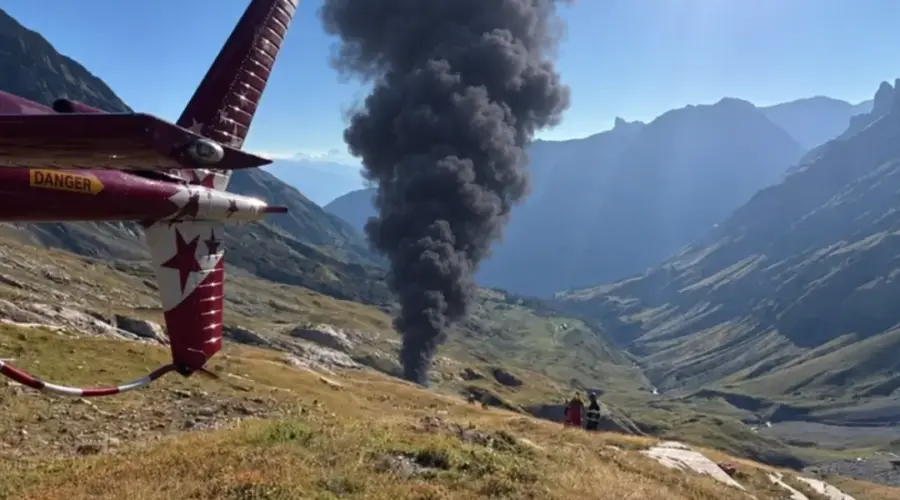 Vatra i gust dim iznad švajcarskih Alpa: Srušio se avion – Troje poginulo | Srpska dijaspora