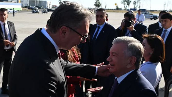 Vučić dočekao predsednika Uzbekistana Šavkata Mirzijojeva
