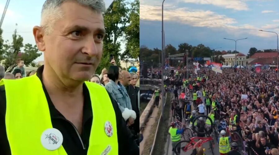 „NEĆEMO IMATI DESPOTIJU, NITI ŠEFA ZEMLJE“: Srdanović po dolasku Čuvara Ustava u Kragujevac – „Niko ne može biti iznad Ustava!“