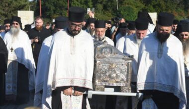 Mošti prepodobne Anastasije ispraćene iz kraljevačkog Hrama Svetog Save