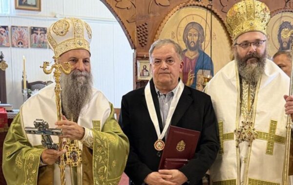 Patrijarh Porfirije služio liturgiju u manastiru Svetog Save u Melburnu
