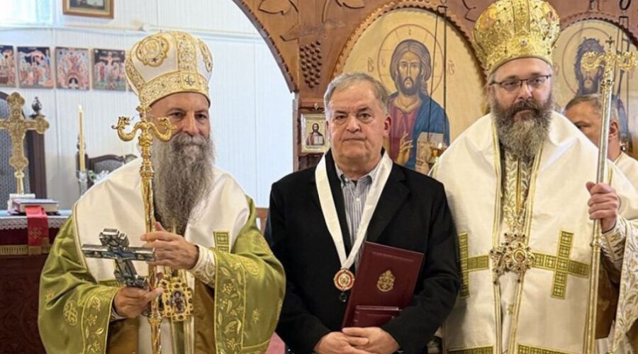Patrijarh Porfirije služio liturgiju u manastiru Svetog Save u Melburnu