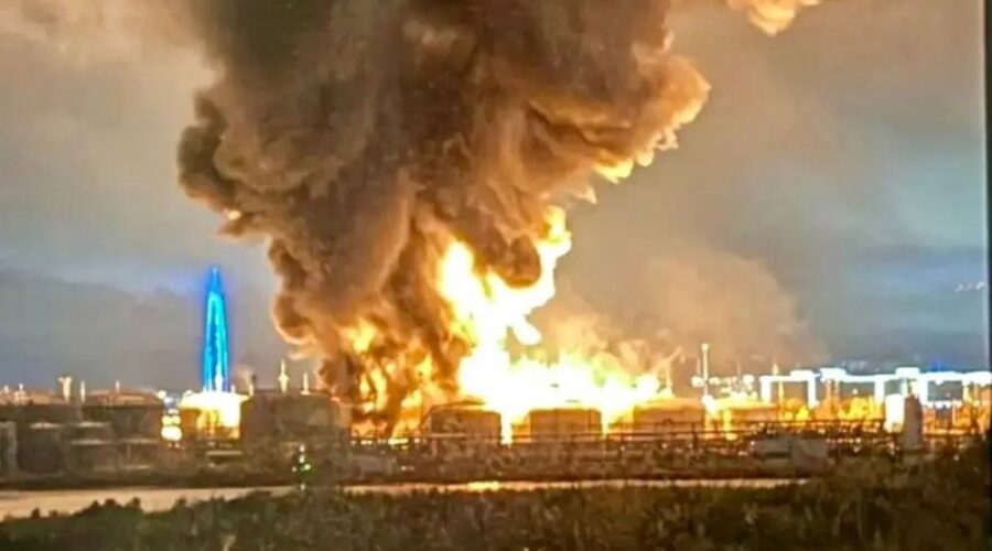Ukrajinske snage pogodile naftni terminal
