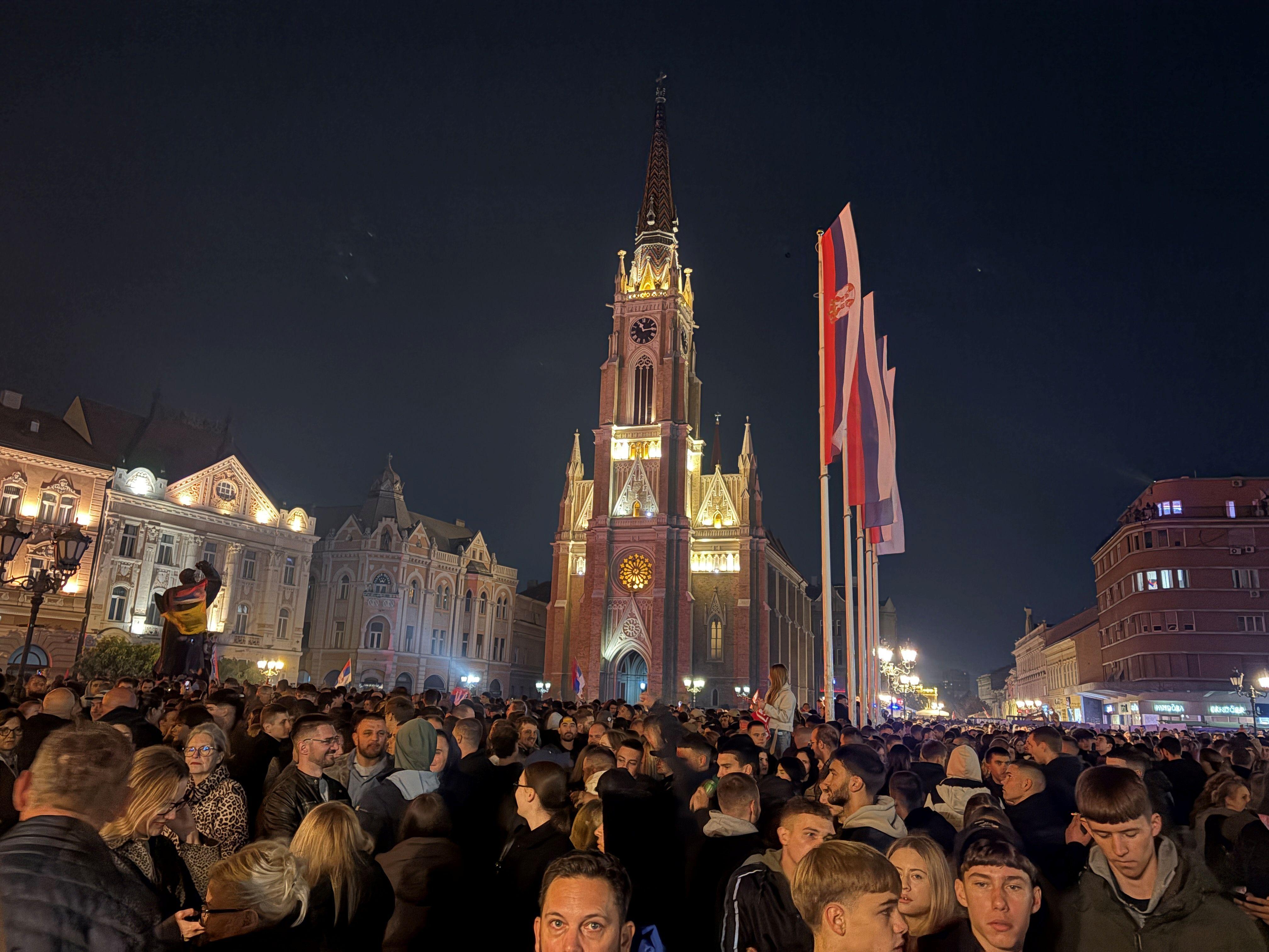 Trg slobode slavi pobedu Studentske liste