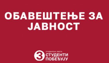 Studentska lista upozorava na moguće režirane incidente kod Informera