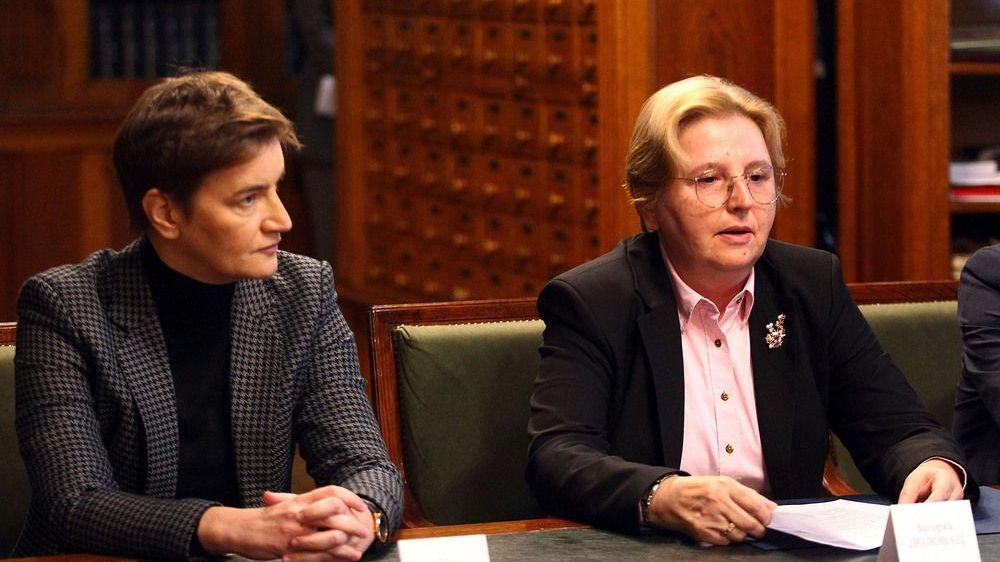 Ana Brnabić i Zagorka Dolovac 