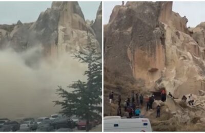 Spasioci češljaju ruševine nakon što se stena obrušila na turiste (VIDEO)