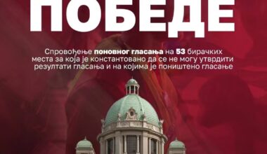 RIK: glasanje se ponavlja na 53 biračka mesta u Srbiji, u nedelju, 1. novembra