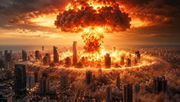 АУ, БОМБА И ТО АТОМСКА! Нетанјаху поделио слику Тел Авива којег разара нуклеарна експлозија - Јасна порука гласачима АУ, БОМБА И ТО АТОМСКА! Нетанјаху поделио слику Тел Авива којег разара нуклеарна експлозија - Јасна порука гласачима