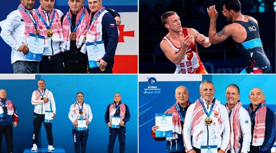 DVA ZLATA ZA SRBIJU U AMANU: Milan Marić i Željko Jovišić šampioni Svetskog prvenstva veterana u rvanju!