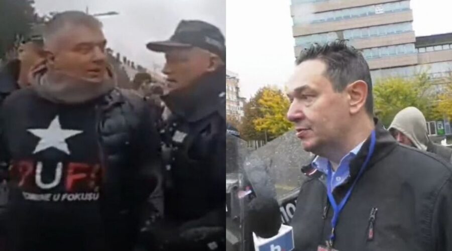 HAPŠENJA, KORDONI I ZABRANA SNIMANJA NA VUČIĆEVOM MITINGU U ZRENJANINU: Policija opkololia Šarovića i novinare KTV-a, privedeni aktivisti PUF-a! (VIDEO)