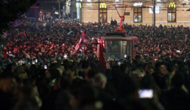 Neka peva Slavija: „Vulkan dobrih emocija“ na proslavi izborne pobede Studentske liste | Srpska dijaspora