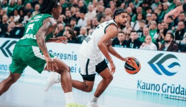 PARTIZAN PAO U LITVANIJI: Crno-beli se junački vratili iz ponora, ali je Žalgiris zadržao prednost i upisao trijumf! (VIDEO)