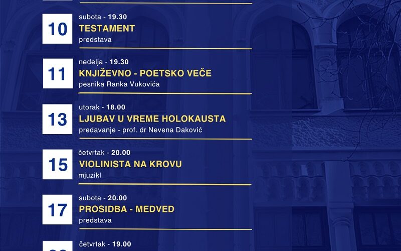 Predstava „Testament“ otvara novu pozorišnu sezonu, a „Violinista na krovu“ vraća se na repertoar | Srpska dijaspora