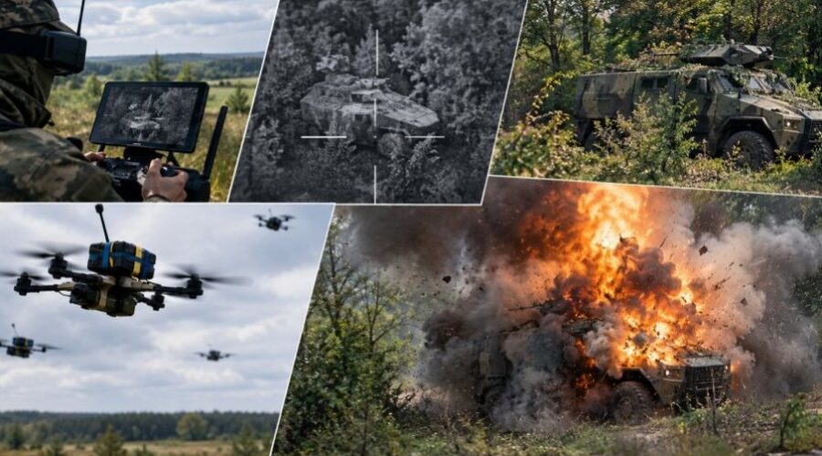 Rusi dronovima uništili ukrajinsko oklopno vozilo