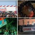 Skupovi "Ujedinjene Srbije" u 150 gradova i sela: Građani se okupljaju širom zemlje, bakljade u Kragujevcu i Zaječaru