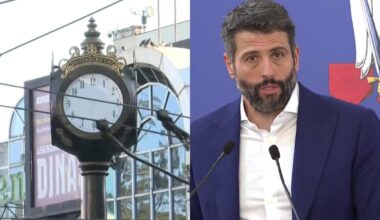 TERAZIJE NA TERAZIJAMA, A SADA SAT BEZ KAZALJKI: Šapićevo „remek-delo“ na Trgu republike plaćeno 100.000 evra javnim novcem!