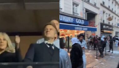 UPOREĐENI SA MARIJOM ANTOANETOM: Dok mu pola miliona građana divlja po Francuskoj, Makron pleše sa ženom na koncertu! (VIDEO)