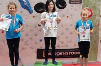 VELIKI USPEH MALIH ŠAMPIONKI: Penjačice subotičkog Spartaka osvojile tri medalje u Budimpešti!