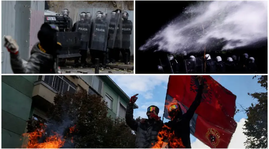 (VIDEO) Molotovljevi kokteli i kamenice bačeni na policiju: Novi protesti i neredi u Albaniji
