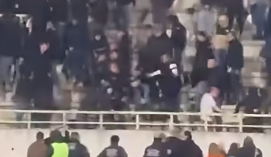 (VIDEO) Navijači Partizana se u Nišu tukli između sebe