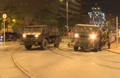 Vozila Žandarmerije za razbijanje demonstracija viđena u centru Beograda | Srpska dijaspora