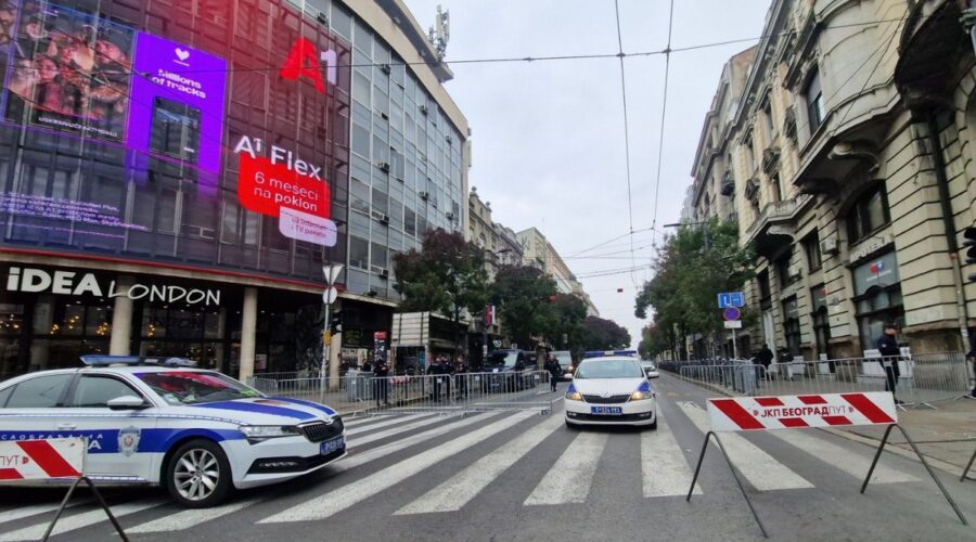 Zatvoren deo Ulice kralja Milana u Beogradu: Policija blokirala potez od Kneza Miloša do Terazija